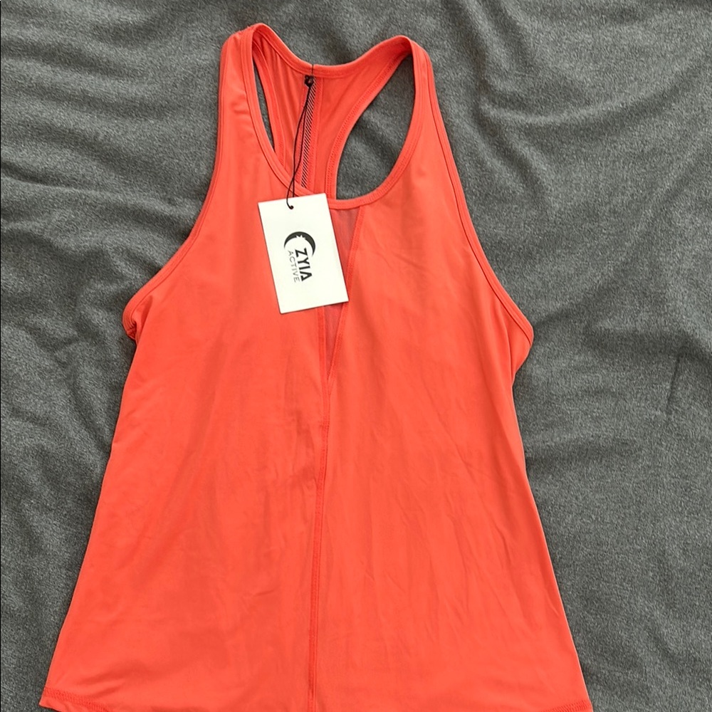 ZYIA coral workout tank